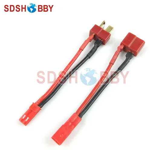 Штекер JST + T штекер A B с силиконовым кабелем 18awg L60 мм|t plug|jst plugsilicone cable |