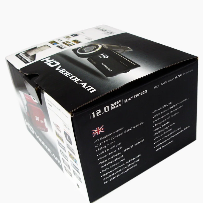 12MP Max 1280x720P HD дешевая и стильная цифровая камера с цветным экраном 2 4 дюйма