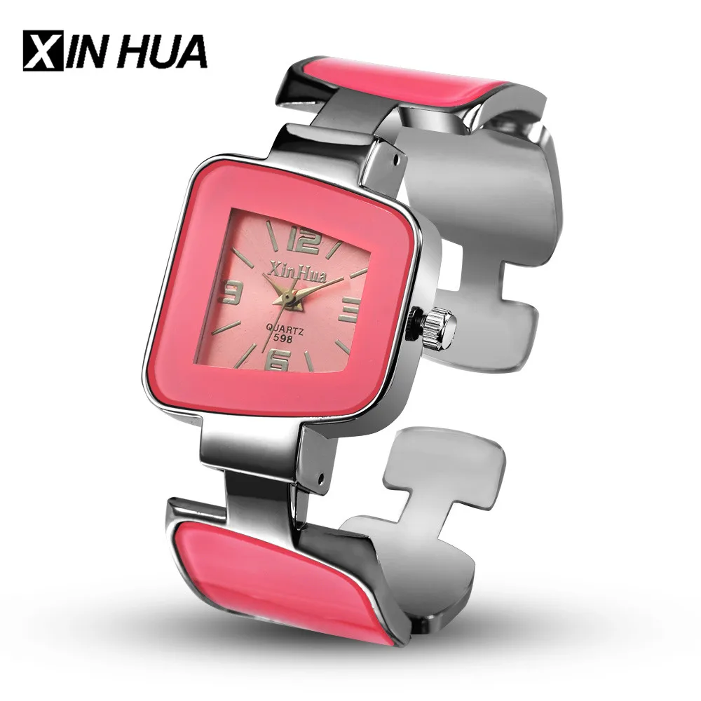 

Relogios Feminino XINHUA Women Watches Stainless Steel Bracelet Bangle Unique Design Watch Dress Female Clock reloj mujer saati