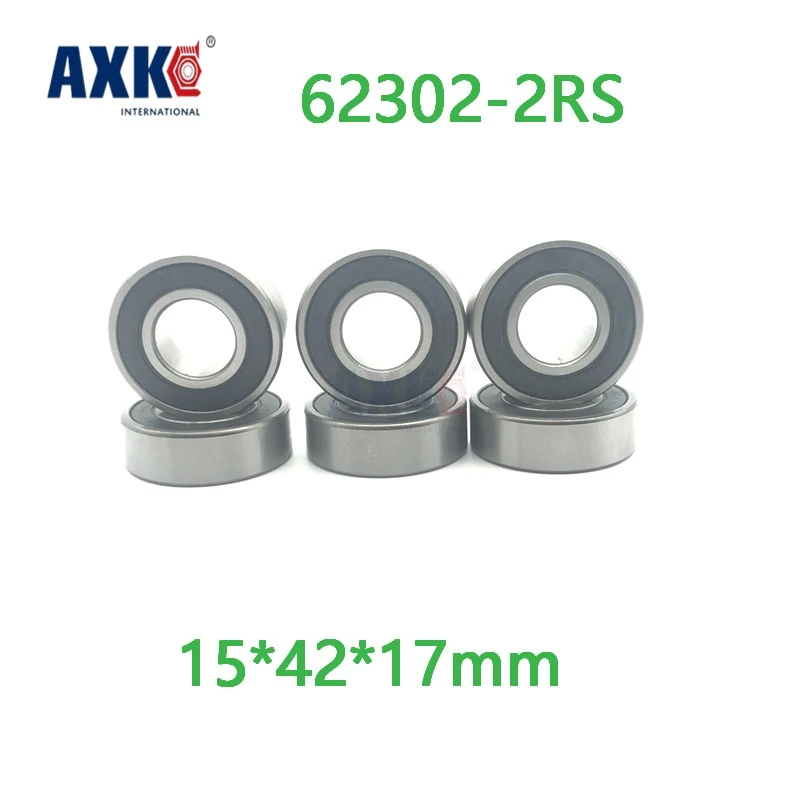 

Axk High Quality 62302rs Bearing 62302 2rs Groove Ball Bearing 15*42*17mm