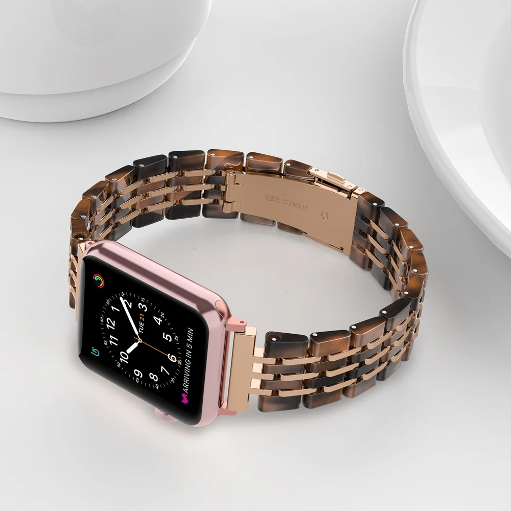 Ремешок из нержавеющей стали для Apple Watch Band Series 3/2/1 38 мм 42 металлический спортивный
