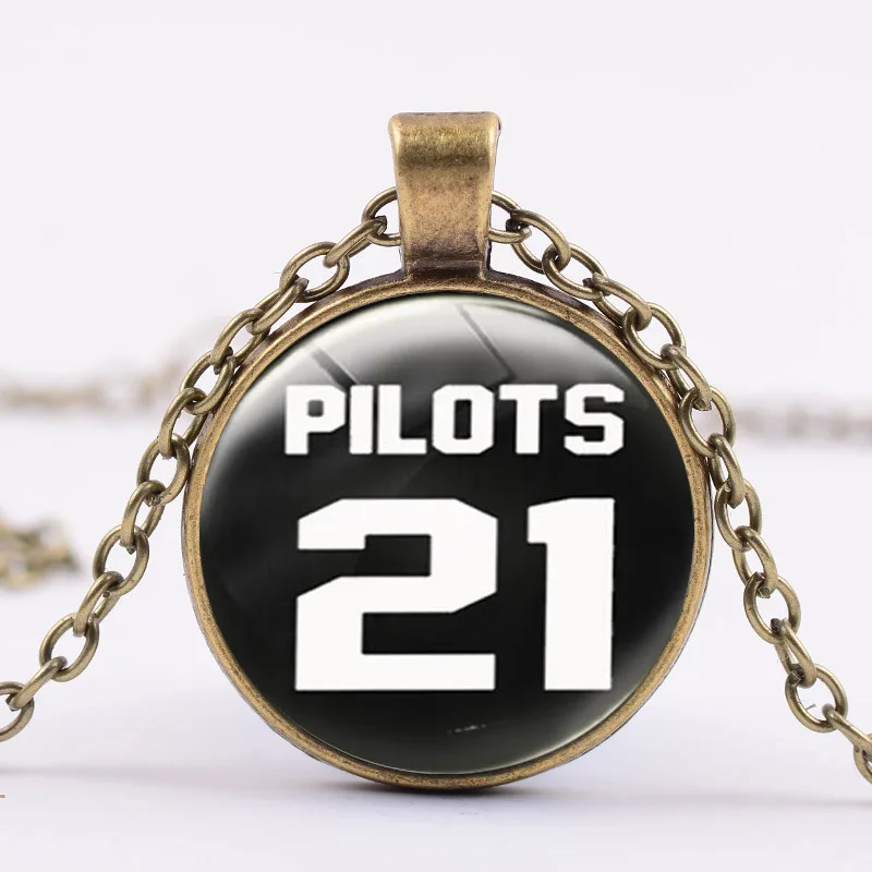 3 шт./цвет новинка 2020 альтернативная группа Twenty One Pilots ожерелье из стекла с