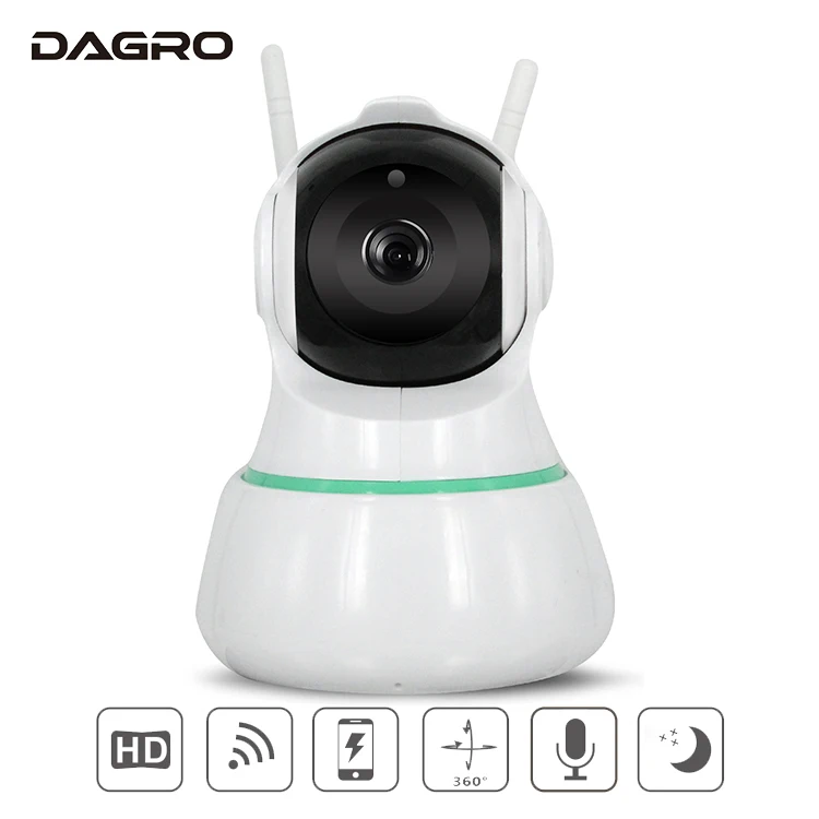 DAGRO 2 мегапикселя робот Беспроводной Крытый Hd 1080 P Fisheye Ip Камера|Камеры