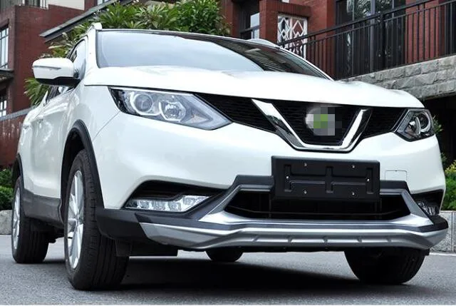 JINGHANG для ABS Хромированная передняя + задняя защитная накладка на бампер Nissan Qashqai