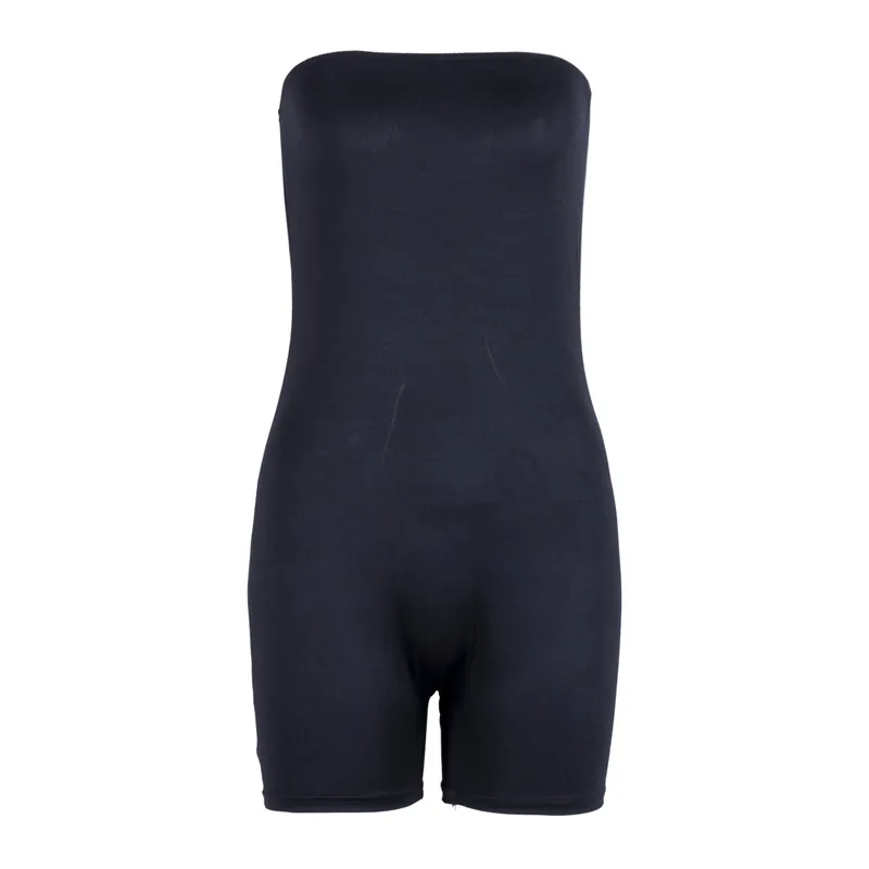 Модная Женская Клубная одежда без рукавов однотонные праздничные брюки мини