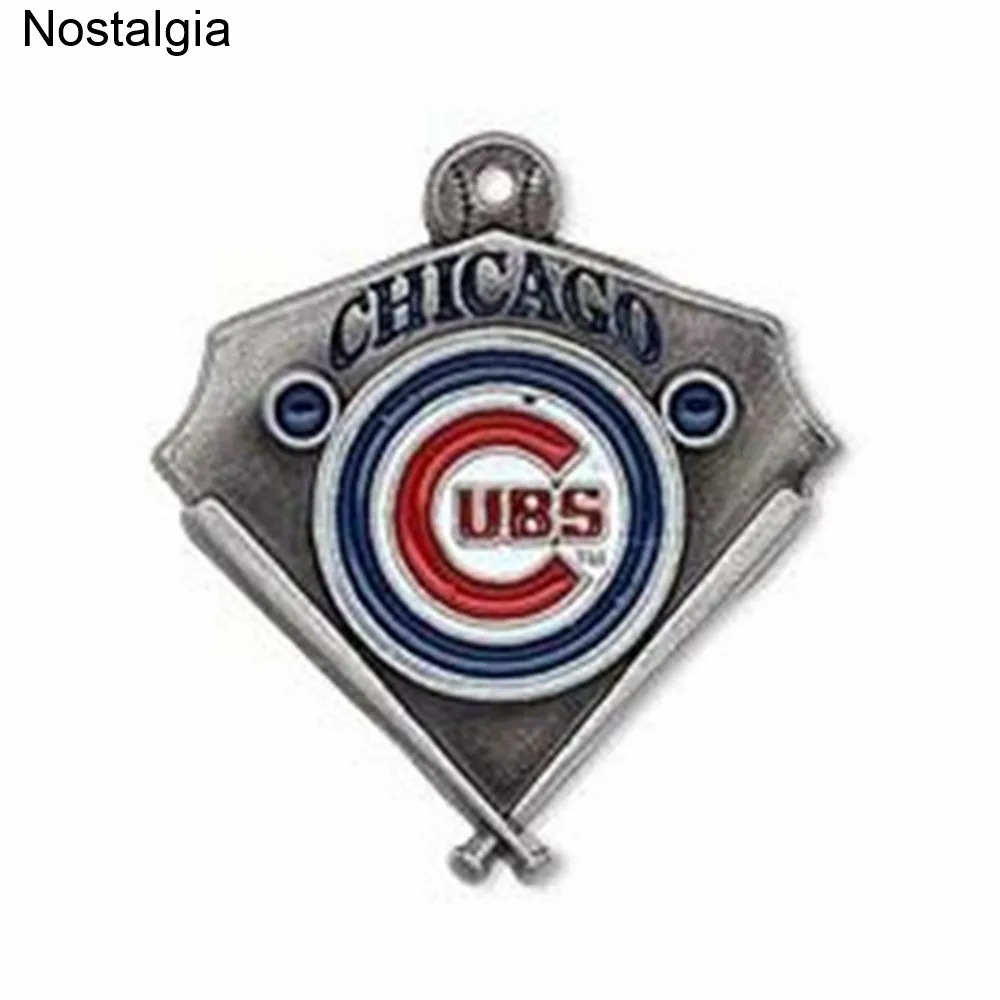 Chicago 5 шт. бейсбольная и университетская футбольная команда эмалевые Подвески для браслета ожерелье Diy ювелирных изделий - Окраска металла: Chicago