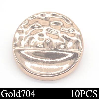 gold 704 10 шт./лот, модные декоративные кнопки, высокое качество, пуговицы для шитья одежды, женская рубашка, пальто, аксессуары для рукоделия - Цвет: gold 704
