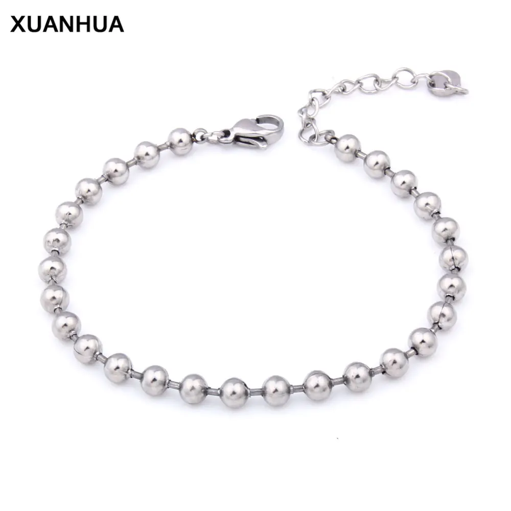 XUANHUA оптовая продажа браслеты из нержавеющей стали бусы браслет для женщин