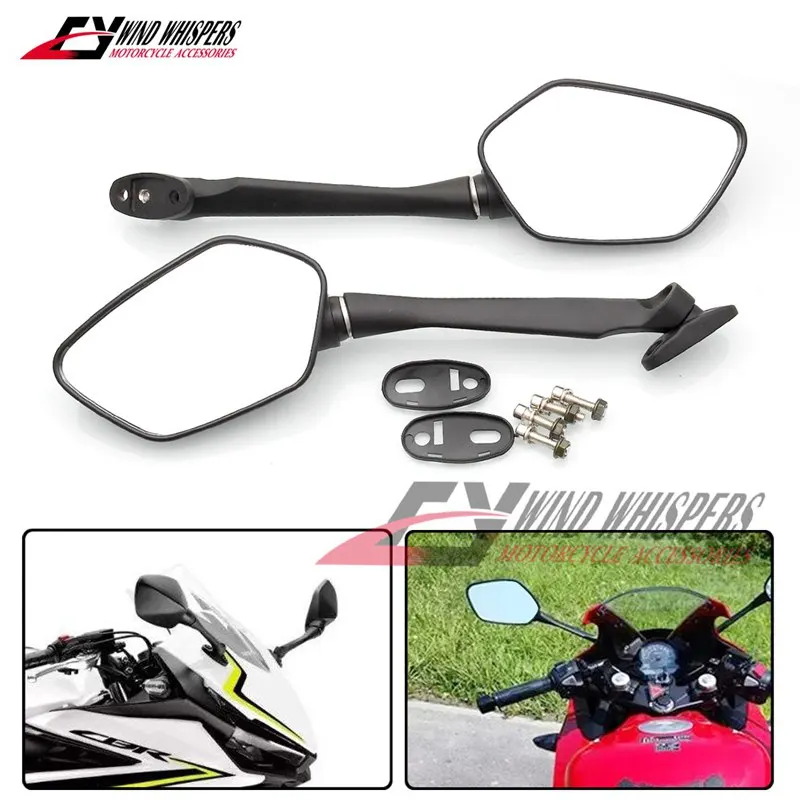 Мотоциклетные боковые зеркала заднего вида черный для Honda CBR500R CBR 500 R 2013-2017 CBR300R