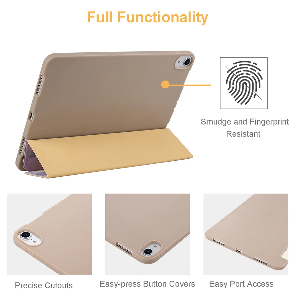 Умный чехол для iPad Pro 11 2018 из искусственной кожи ультра тонкий легкий Чехол задней