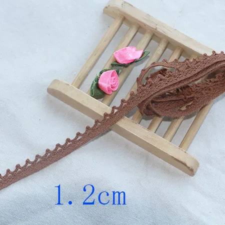 5 yard 1.2cm 5 ярдов хлопчатобумажная кружевная ткань для дома аксессуары для украшения одежды Домашний текстиль материалы DIY руководство - Цвет: 5 yard 1.2cm
