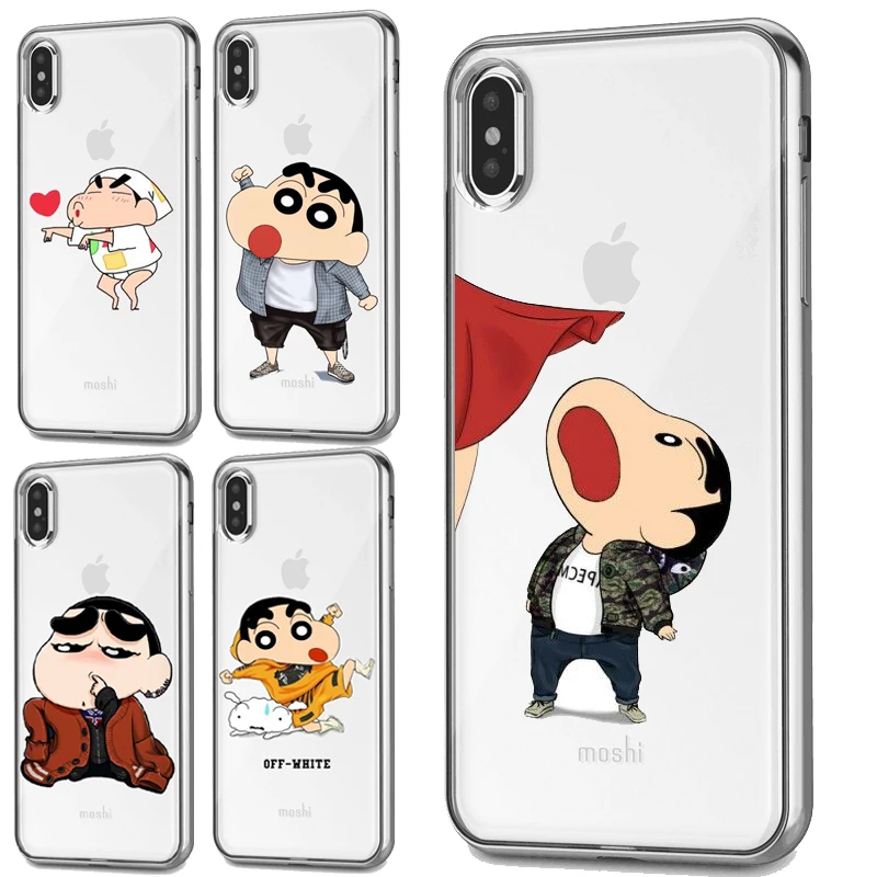 Мягкий ТПУ Стильный чехол для iphone 4S 5C XS MAX XR 6 7 8PIUS 6S PLUS 5 SE телефона Crayon Shin