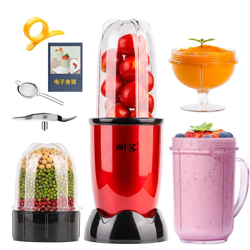 4 Cups 3 blades Многофункциональная электрическая мини-соковыжималка с вилкой EU/AU/UK, бытовой автоматический блендер, соковыжималка, 220 В, кухонная мини-соковыжималка - Цвет: 4 Cups 3 blades
