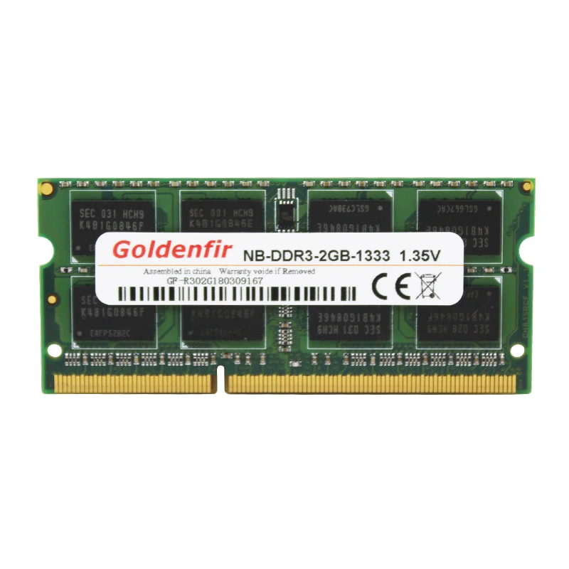Оперативная память Goldenfir DDR3 2 гб/4 гб 1066 мгц 1333 1600 для ноутбуков и с процессором SODIMM