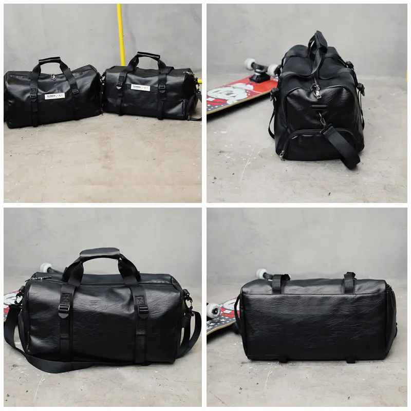 Сумка унисекс для путешествий из искусственной кожи водонепроницаемая с обувью |