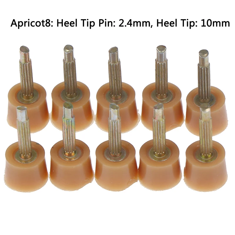 Apricot 8 10 шт пятки ремонт наконечники шпильки обувь Советы Краны дюбель подъемники Замена Ремонт обуви - Цвет: Apricot 8