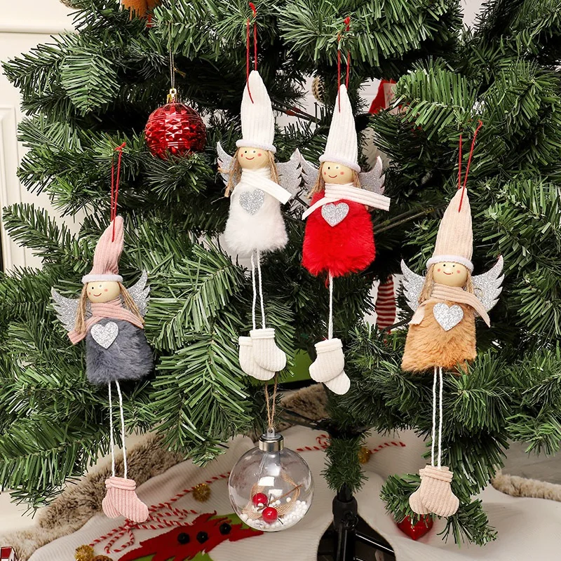 Decoration Hanging Christmas Snowman Tree Pendant Ornaments Gift Santa Claus Elk Reindeer Toy Doll Hang Decorations | Дом и сад