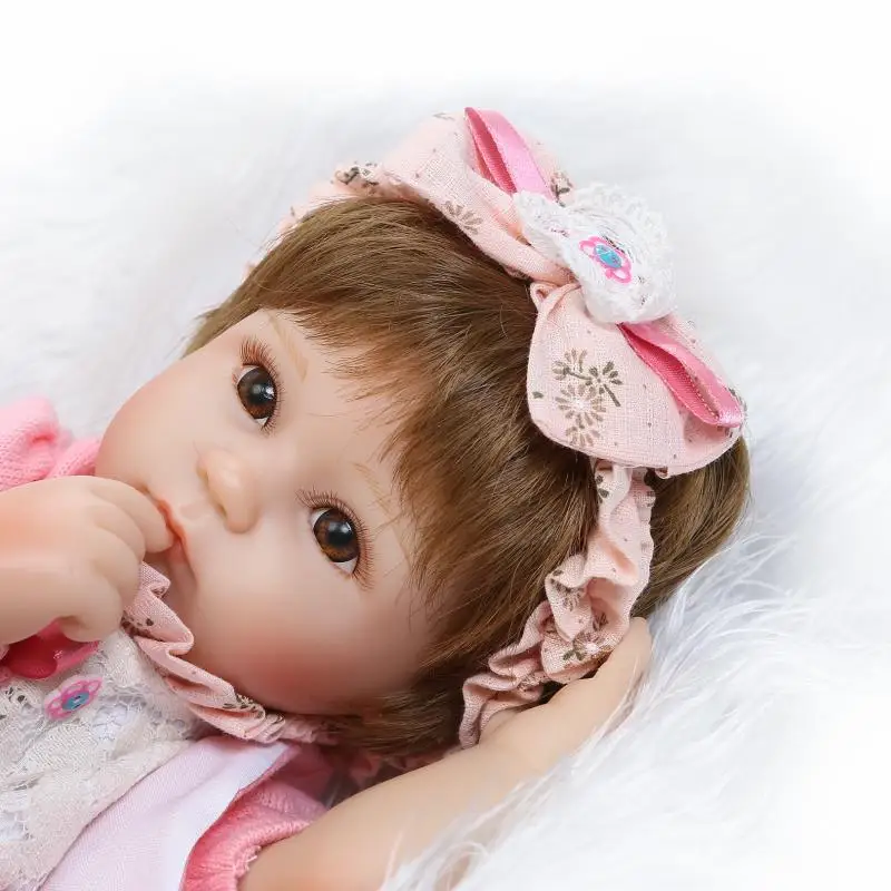 15 дюймов Bebe Menina кукла для маленьких девочек милый розовый стиль принцессы с