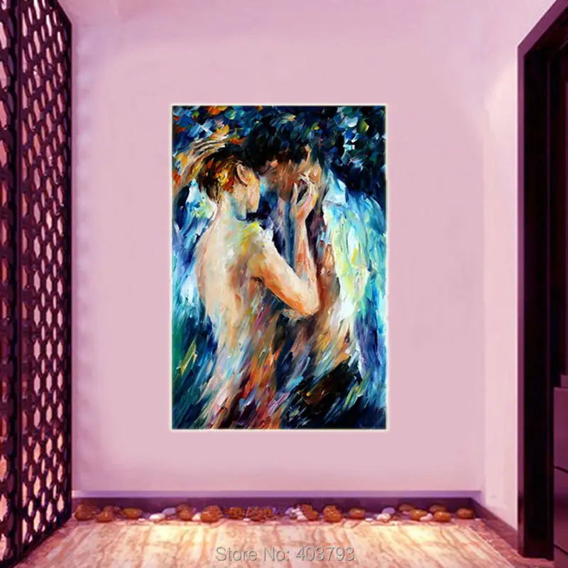 Палетка для боди арта с ножом и изображением пар|oil picture|picture for homepainting abstract |