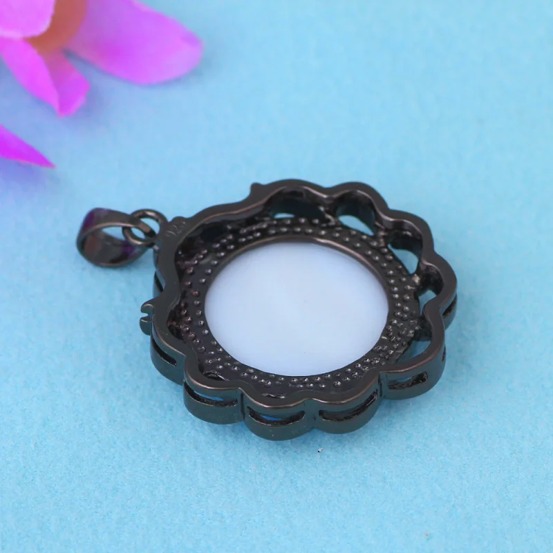 Винтажные Ювелирные изделия Круглый Синий огненный опал Стерлинговое Серебро