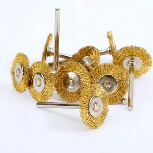 5 шт. 22 мм латунные щетки колеса провода инструмент для полировки шлифовательная резка Dremel