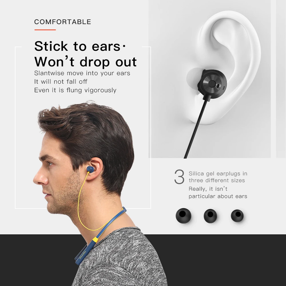 Спортивные Bluetooth наушники Bluedio TN2 Беспроводные стереонаушники с активным