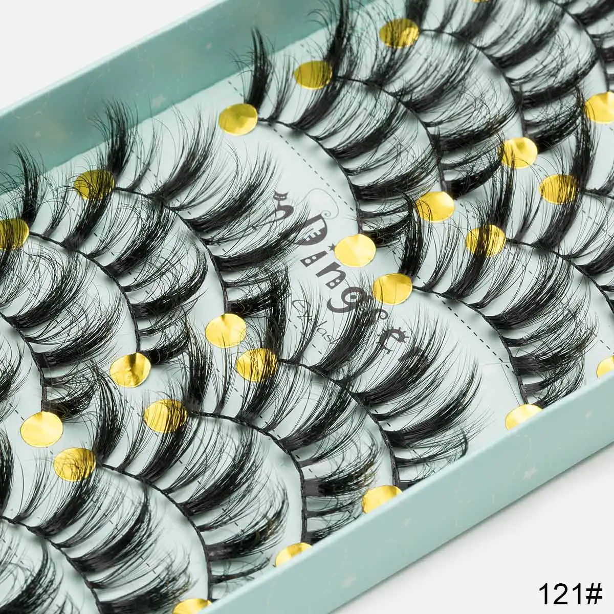 3D-121 10 пар 3D Мягкие искусственные норковые накладные ресницы натуральные грязные ресницы перекрещивающиеся пушистые ресницы инструменты для макияжа глаз - Цвет: 3D-121