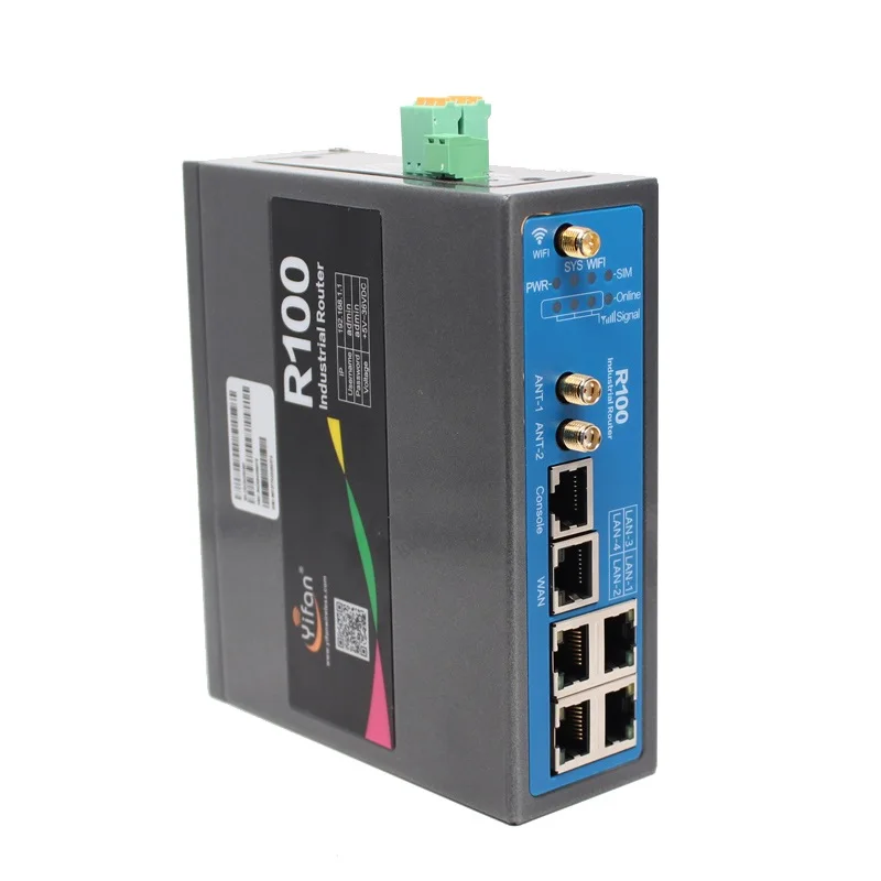 R100 серия с поддержкой портов ввода-вывода промышленный VPN Wi-Fi роутер со слотом для