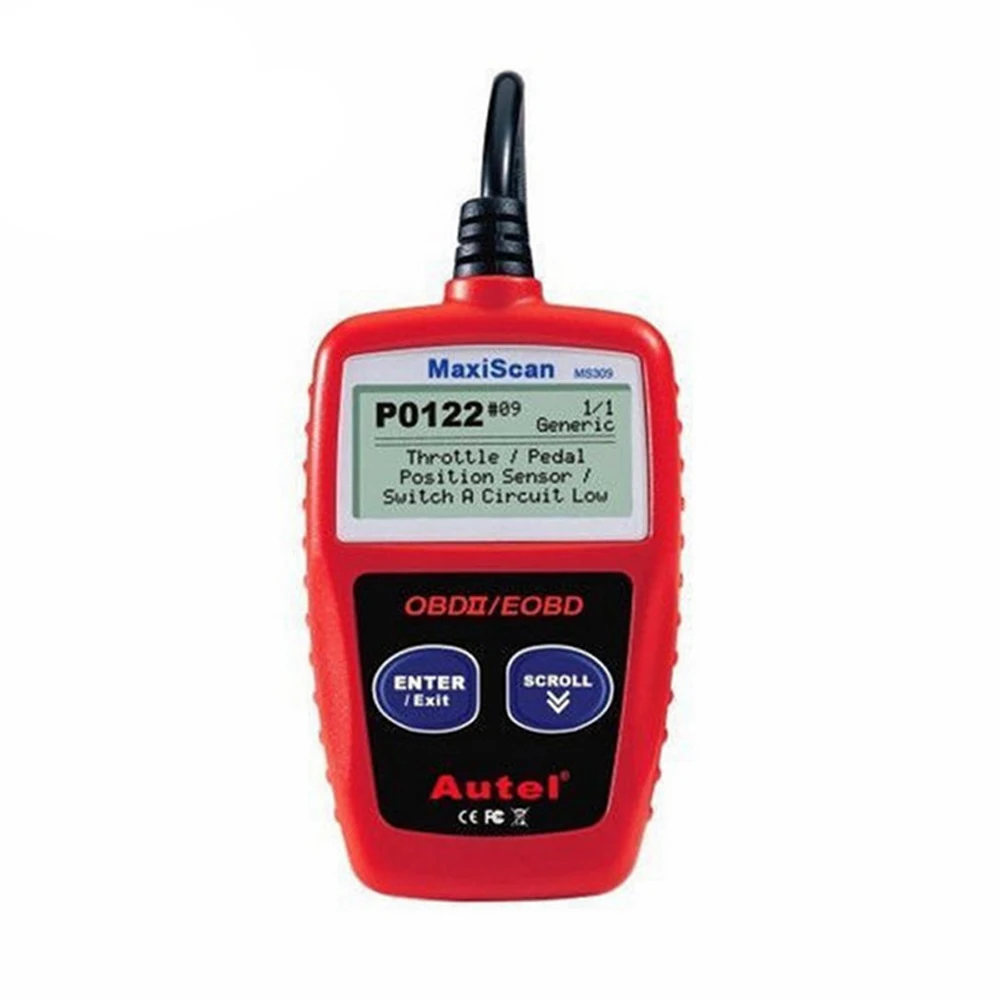 Супер Autel MaxiScan MS309 Шина CAN OBD2 код читателя OBD II автомобиля диагностический
