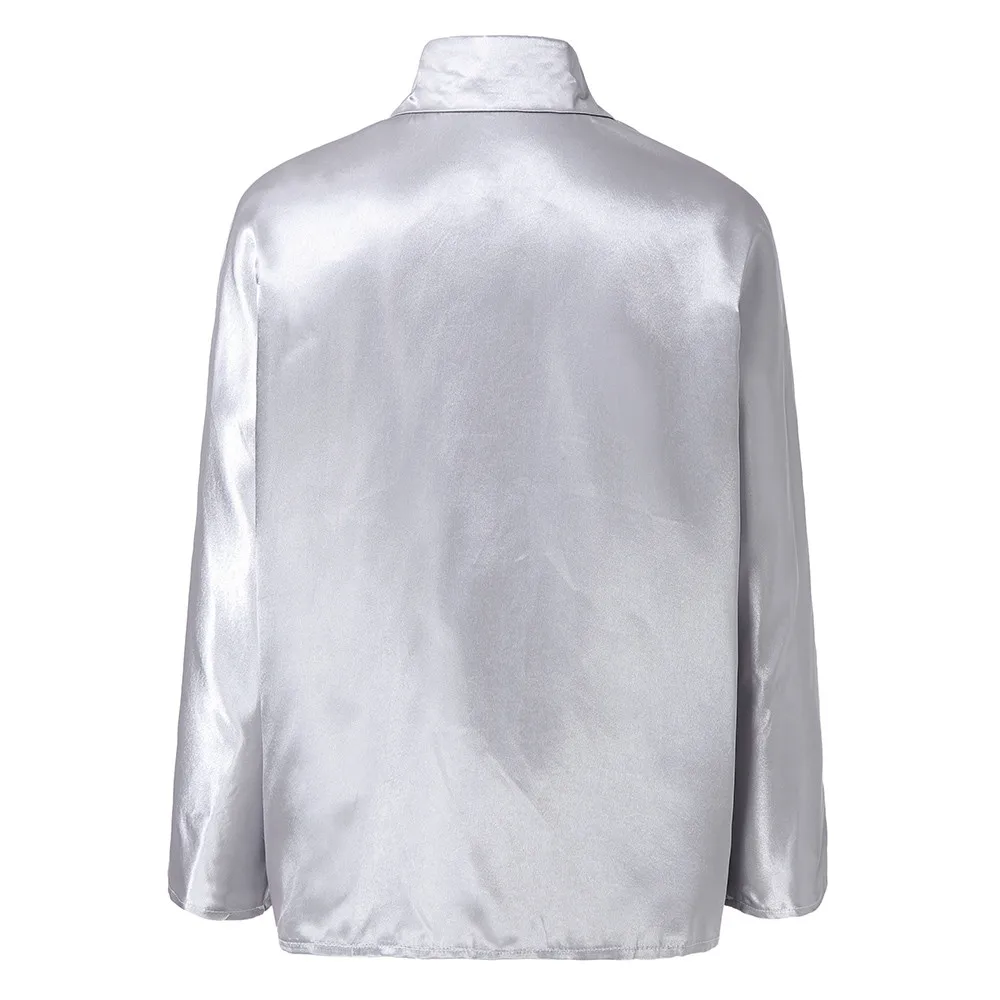 Лидер продаж модная Женская Осенняя футболка с отложным воротником однотонные