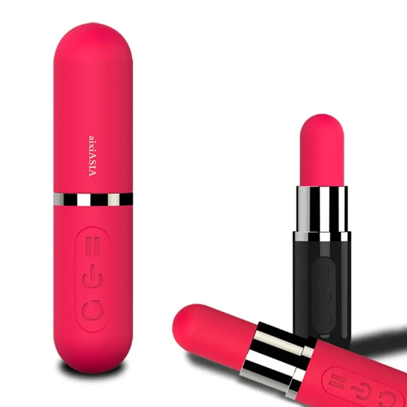 Многофункциональная губная помада пуля вибратор USB Перезаряжаемый дорожный мини