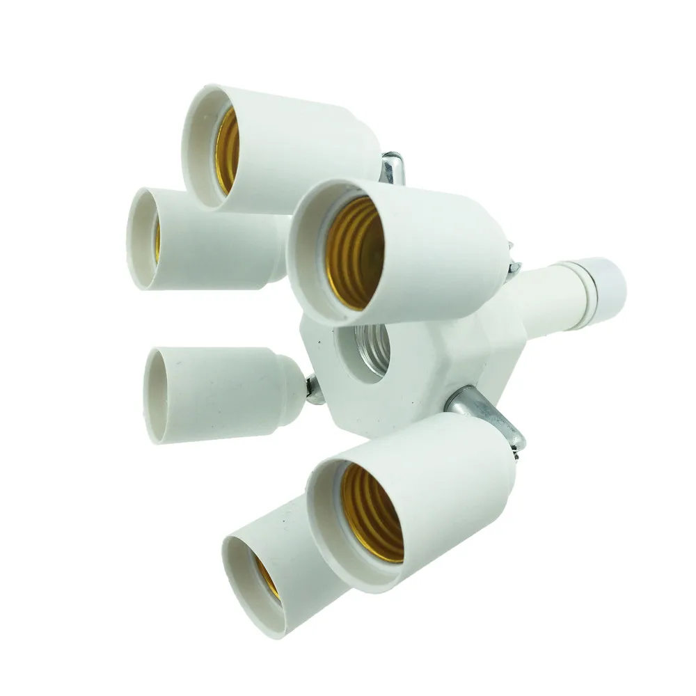 Универсальный удлиненный адаптер YAM для лампы E27 на 6 + 1 E27|lamp holder converter|e27 flexible extendbulb