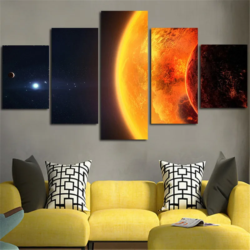 2017 Настенная картина без рамки холст художественный плакат печатный Млечный