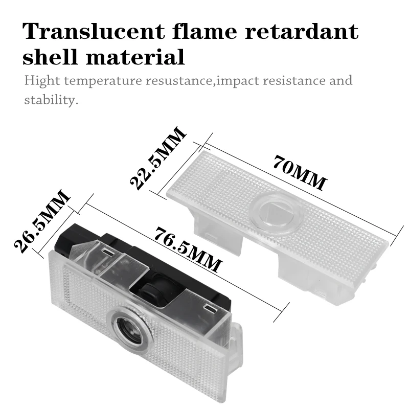 2 шт. светодиодный лазерный проектор для дверей автомобиля с логотипом Ghost Shadow