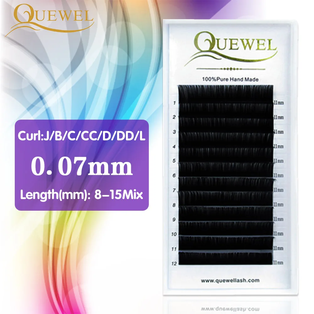 Faux Mink Eyelash Eyelases Extension 12Rows Matte Lash Maquiagem Cilios for Professionals Individual Soft Mink Eyelash Extension