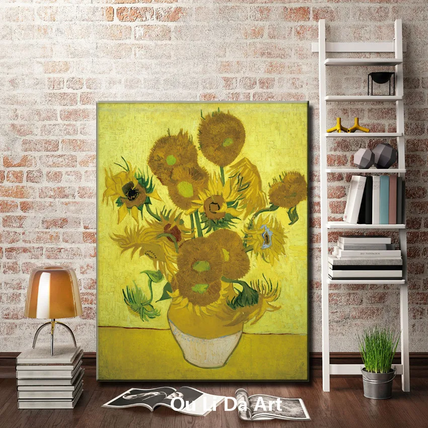 Картина на холсте Подсолнух без рамки|oil painting|canvas printsprint on canvas |