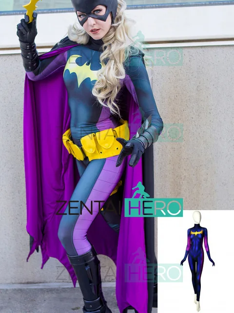 Высокое качество 3D Печатный краситель sub Новый 52 Batgirl косплей костюм женщина