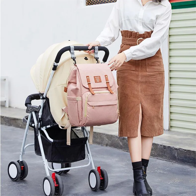 Baby Diaper Bag Backpack Mummy Daddy USB Backpack Stroller Nappy Bag Waterproof Oxford Handbag Nursing Bags Kits Maternity Bags