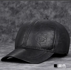 Новинка 2019 шапка из натуральной кожи мужской первый слой воловьей осенне зимняя