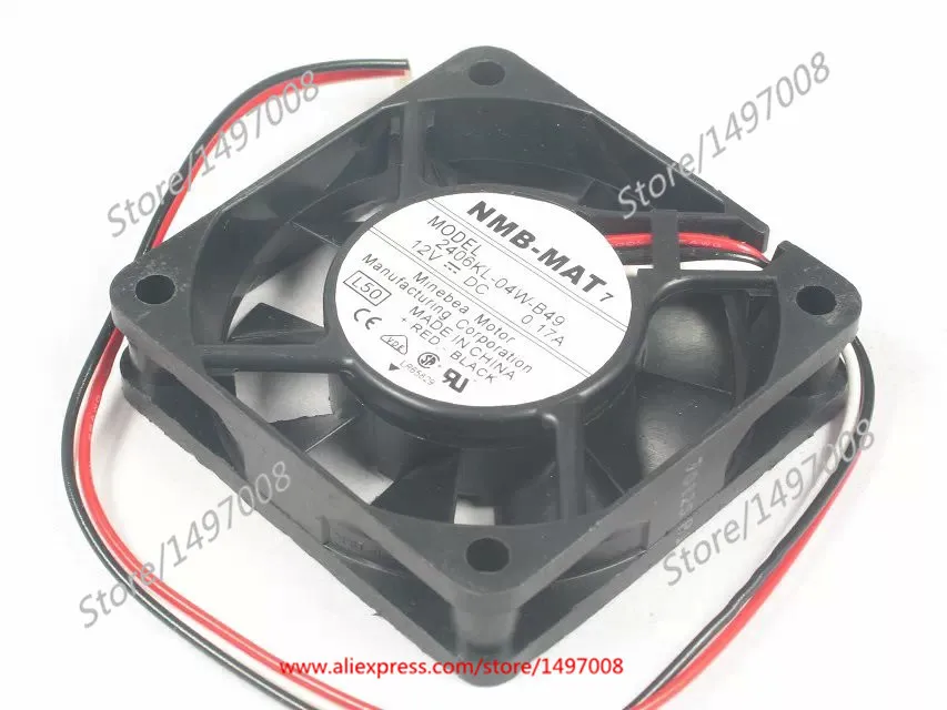 NMB-MAT 2406KL-04W-B49 L50 DC 12V 0.17A 3-проводной 60x60x15 мм вентилятор охлаждения сервера
