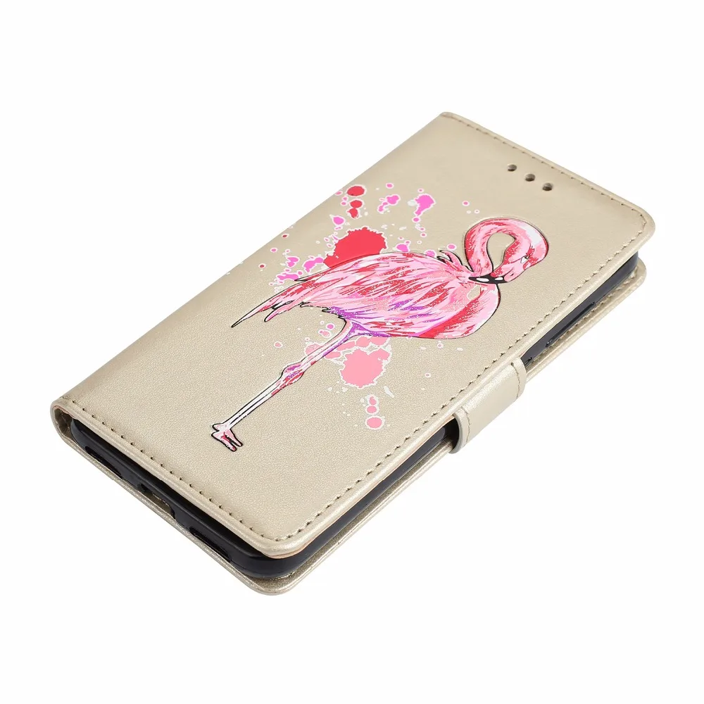 Для huawei P8 Lite 2017 крышка Фламинго Pattern кошелек Стенд кожаный чехол для P10 чехлы