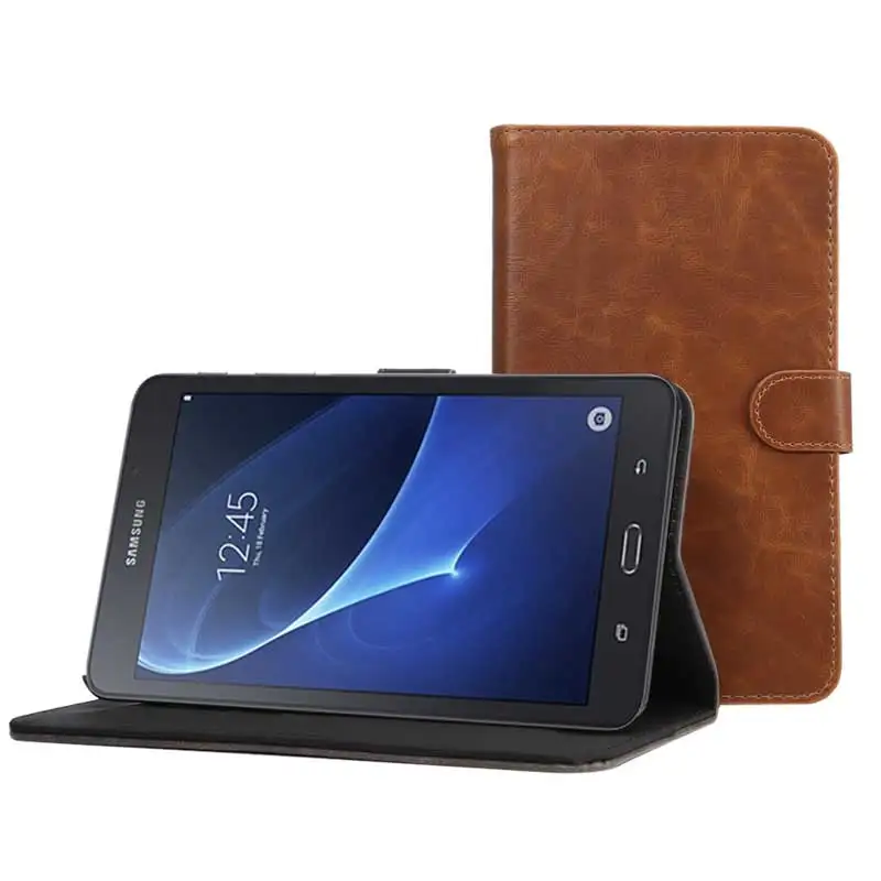 Кожаный чехол В Стиле Ретро Crazy Horse для Samsung Galaxy Tab A 7 0 2016 T280 с подставкой деловой