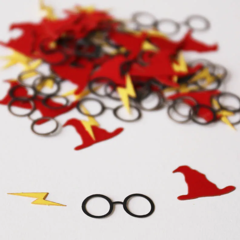 100 шт. Шляпа Волшебника конфетти бумажный волшебник высечка для очков украшение