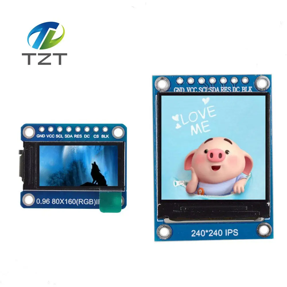 IPS 0 96/1 3 дюймов 7P SPI HD 65K полноцветный OLED модуль ST7735 Привод IC 80*160 96 TFT|ЖК-модули| |