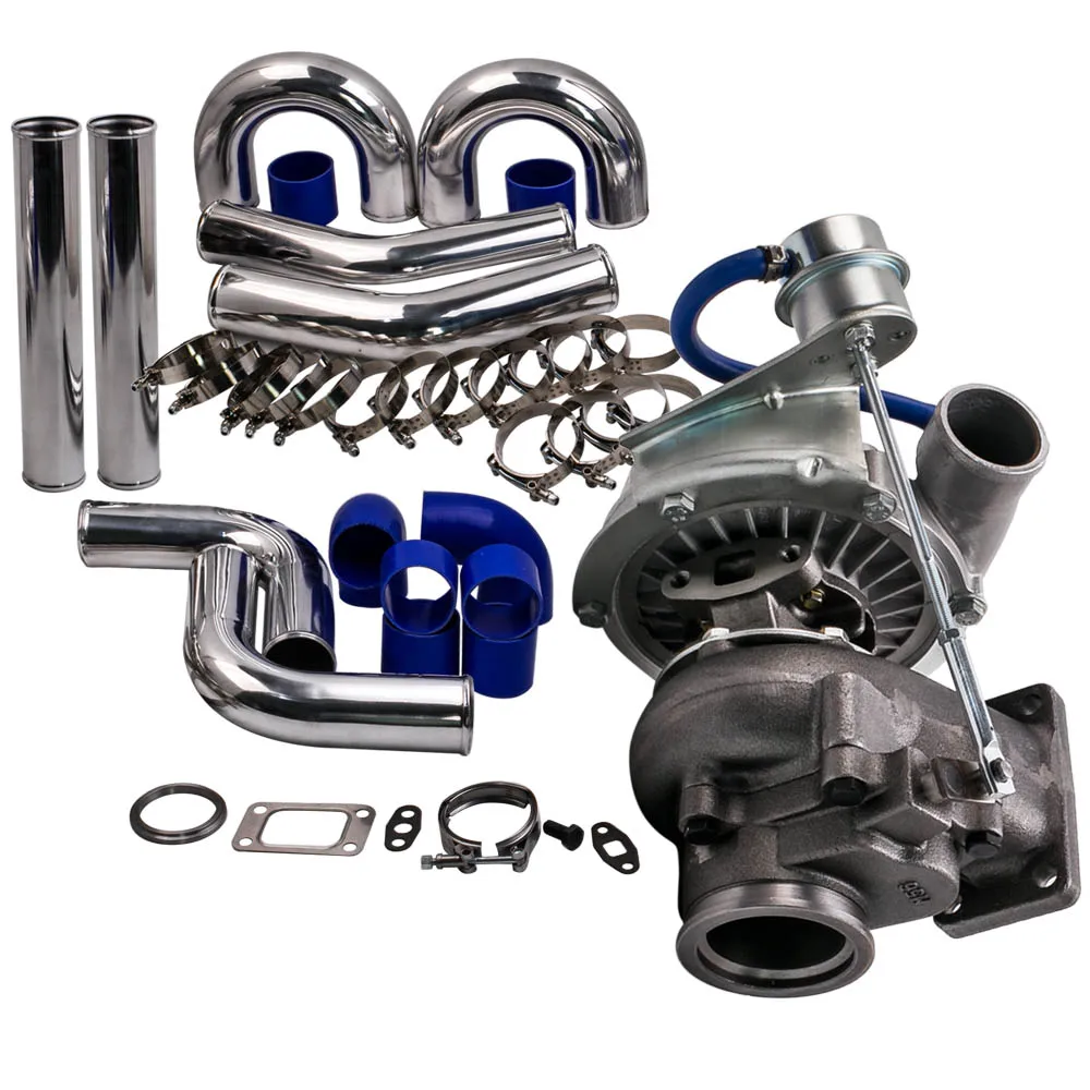 Для гибридного турбокомпрессора T3 T4 A/R .63 .50 V Band Турбокомпрессор 4 6 цилиндрового