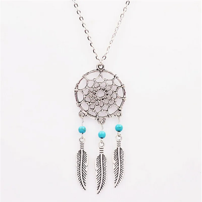 

Dream Catcher Leather Pendant Necklace Jewelry Accessories Gift For Women Girl New Fashion Wholesale