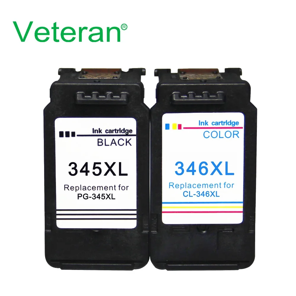 Ветеран PG345 CL346 чернильный картридж Замена для Canon 345 346 pg345 xl cl346 xl картридж для Canon mg2580 mg2400 IP2880