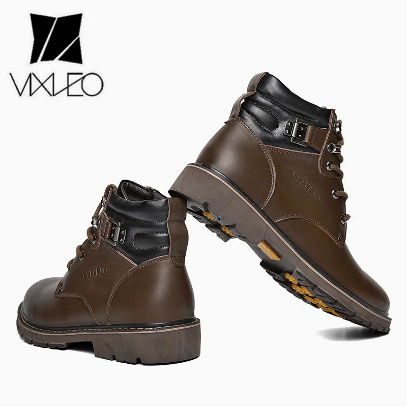 VIXLEO/Мужская обувь сезон осень Мужская из натуральной кожи с ремешком