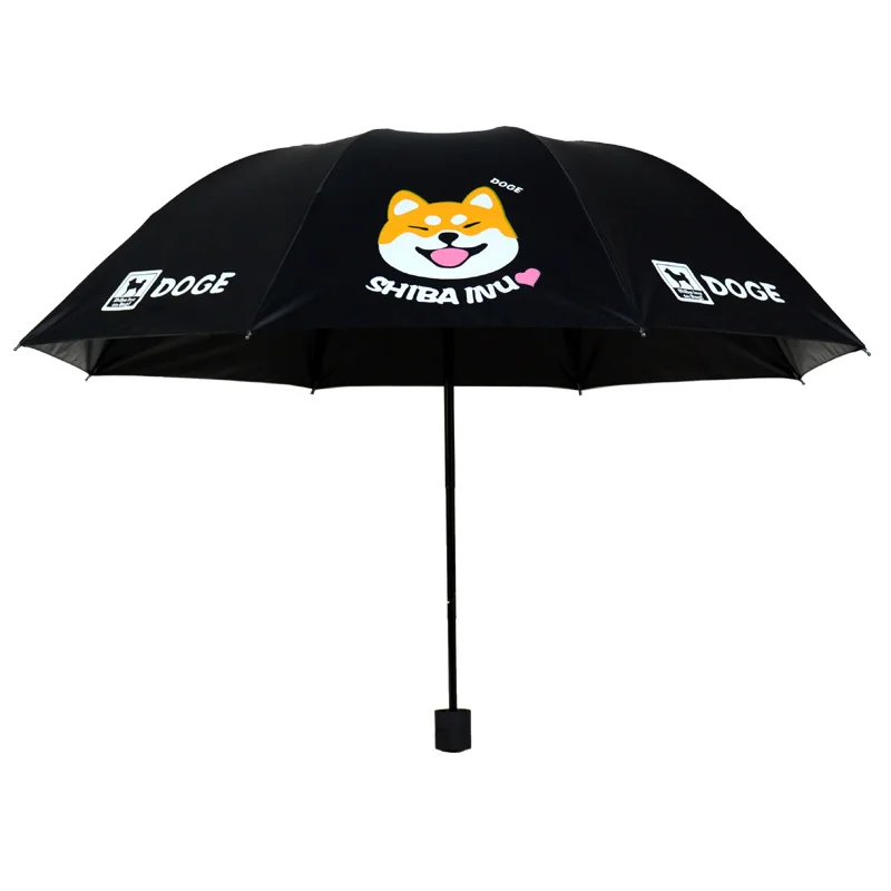 Новое поступление зонт Doge с покрытием против УФ лучей Прочный Модный компактный