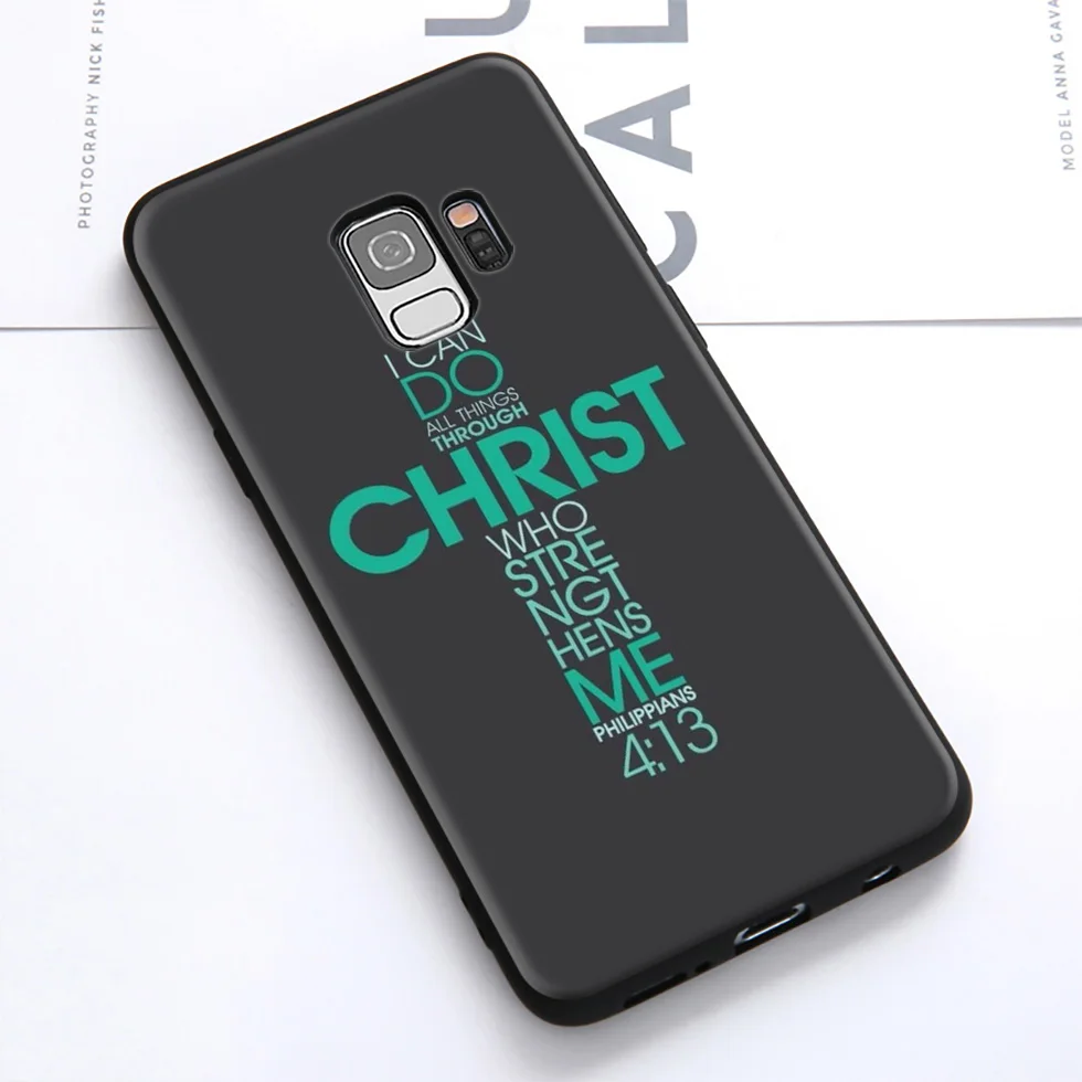 Christian Jesus The Cross Soft Case for Samsung Galaxy S10 S10e S9 S8 Plus S7 S6 Edge &amp J6 2018 Note 10 9 8 |